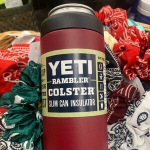 Yeti 12 oz Colster® Slim Can Cooler - Harvest Red (Discontinued Seasonal Color)